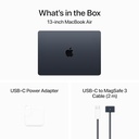 Apple - MacBook Air 13-inch Laptop - M3 Chip Built for Apple Intelligence - 8GB Memory - 256GB SSD - Midnight